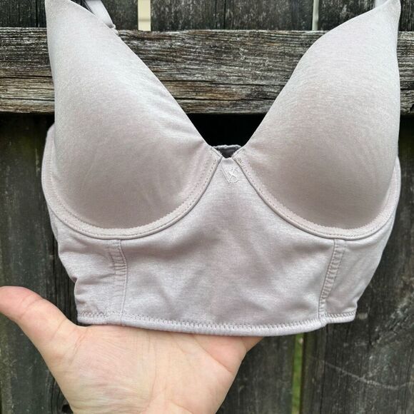 Victoria’s Secret Taupe Uplifting Semi Demi Bra 34C - Picture 2 of 4